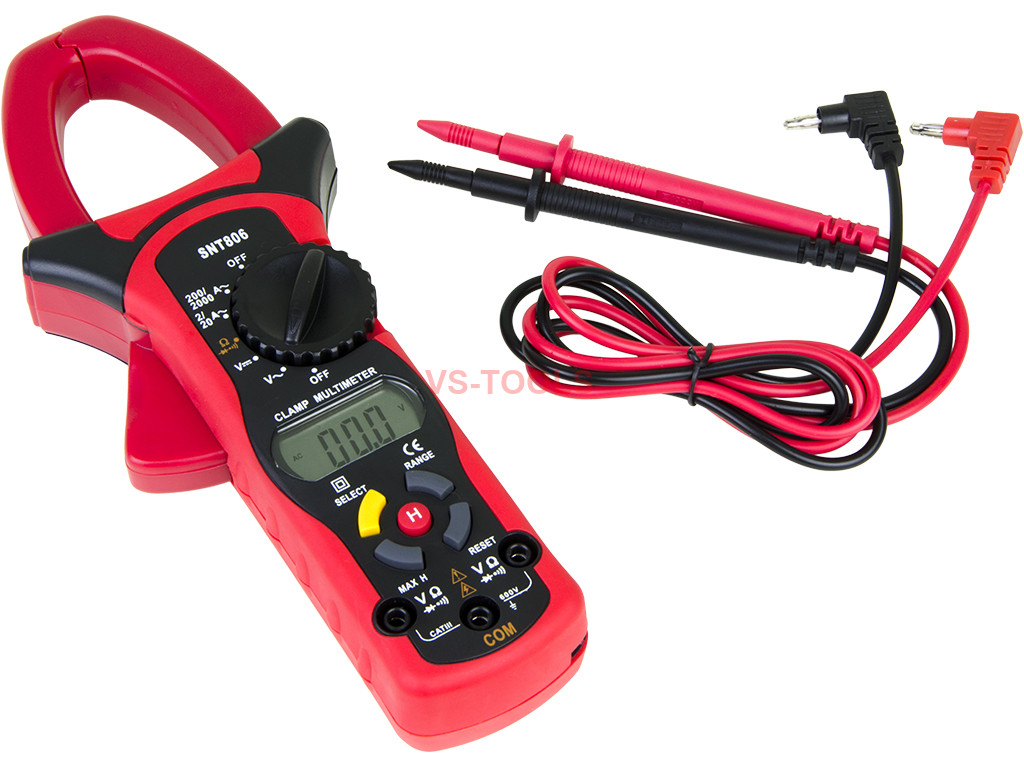 SNT806 Clamp Digital Multimeter AC/DC Volt Ohm Ammeter Wire